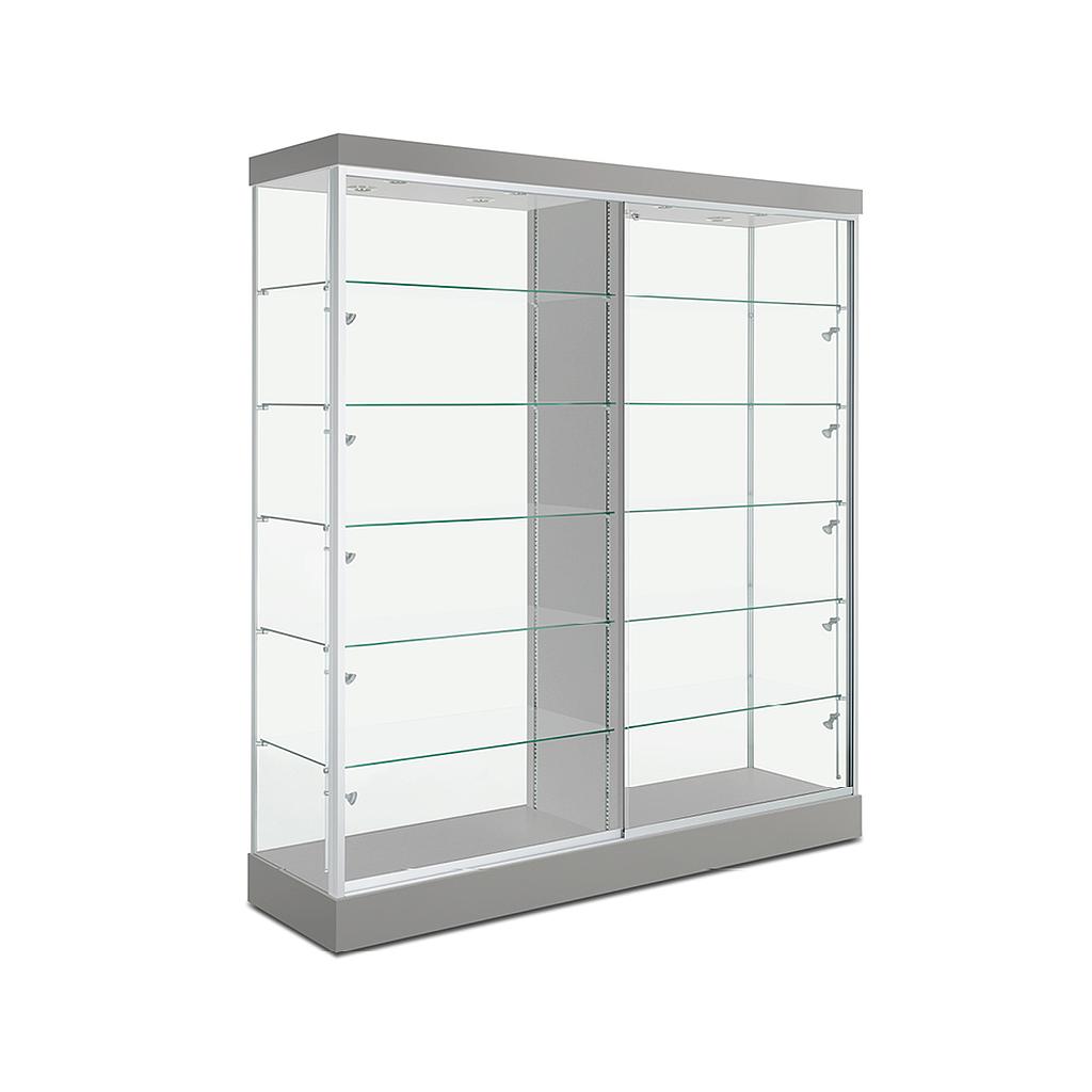 TD 200D 72" (Brushed Silver Laminate, Black Frame)